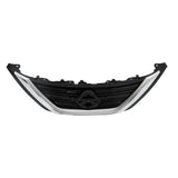 Chrome and Black Front Upper Grille for 2016-2018 Nissan Altima