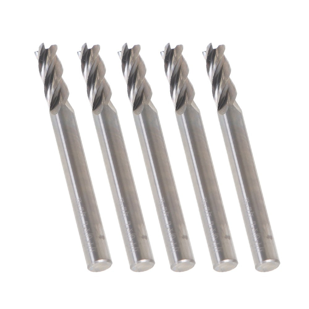 1/4 Inch 4 Flute Ball Nose Carbide End Mill 5 Pack 3/4 Inch LOC 2-1/2 Inch OAL