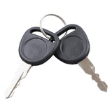 RV Entry Door Lock Handle and Latch with 4 Keys for 2.75 x 3.75 Inch Cutouts