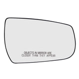 Mirror Glass with Base for 2013-2015 Malibu Heated Set 22860537 1339-0037LR - product image
