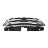 Front Upper Grille Trim Molding Black and Chrome for 2011-2014 Ford Edge