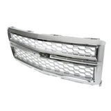 Front Upper Center Mesh Grille Chrome for 2014-2015 Chevrolet Silverado 1500 23259624