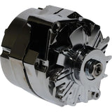 GM 100A One-Wire Chrome Alternator PP7127-SECN-100A – front view