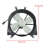 Radiator Cooling Fan Assembly for 1999-2000 Honda Civic Acura EL 19015P08003