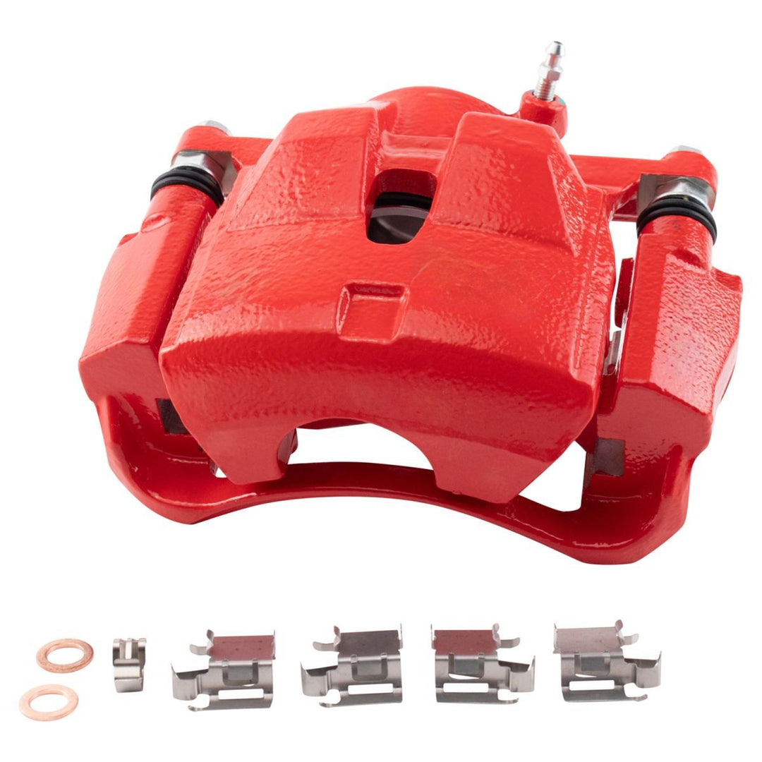 Front Driver Side Red Performance Brake Caliper with Bracket for Scion xB, Toyota RAV4, Prius V and Lexus HS250h