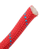 Double Braid Rope 1/2 Inch x 125 Feet 8400 lb Breaking Strength Red