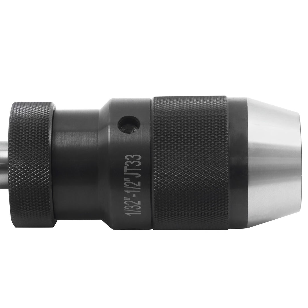 MT4 Shank Keyless Drill Chuck 1/32 to 1/2 Inch 3-Jaw for Milling and Drill Presses
