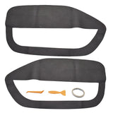 Door Panel Insert Cards Pair for 2005-2009 Ford Mustang Black