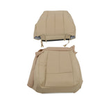 Driver Bottom and Top Leather Seat Cover for 2007-2014 Ford Expedition Camel Tan