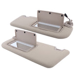 Beige Sun Visor Pair with Lighted Mirror for 2019-2024 Nissan Altima