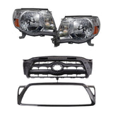 Grille and Headlight Kit for 2005-2010 Toyota Tacoma
