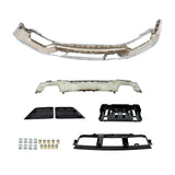 Chrome Black Front Bumper Assembly 6 pc Kit for 2021-2023 Ford F-150 ML34-17757-F