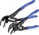 WORKPRO 2-Piece Pliers Wrench 7 Inch and Groove Joint Pliers 10 Inch Set 001379