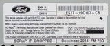 2015-16 Ford Fusion AM/FM Satellite Radio Single Disc CD MP3 Player FS7T19C107CB - product image