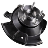 Front Steering Knuckle & Hub Assembly Pair for 2007-2010 Ford Edge
