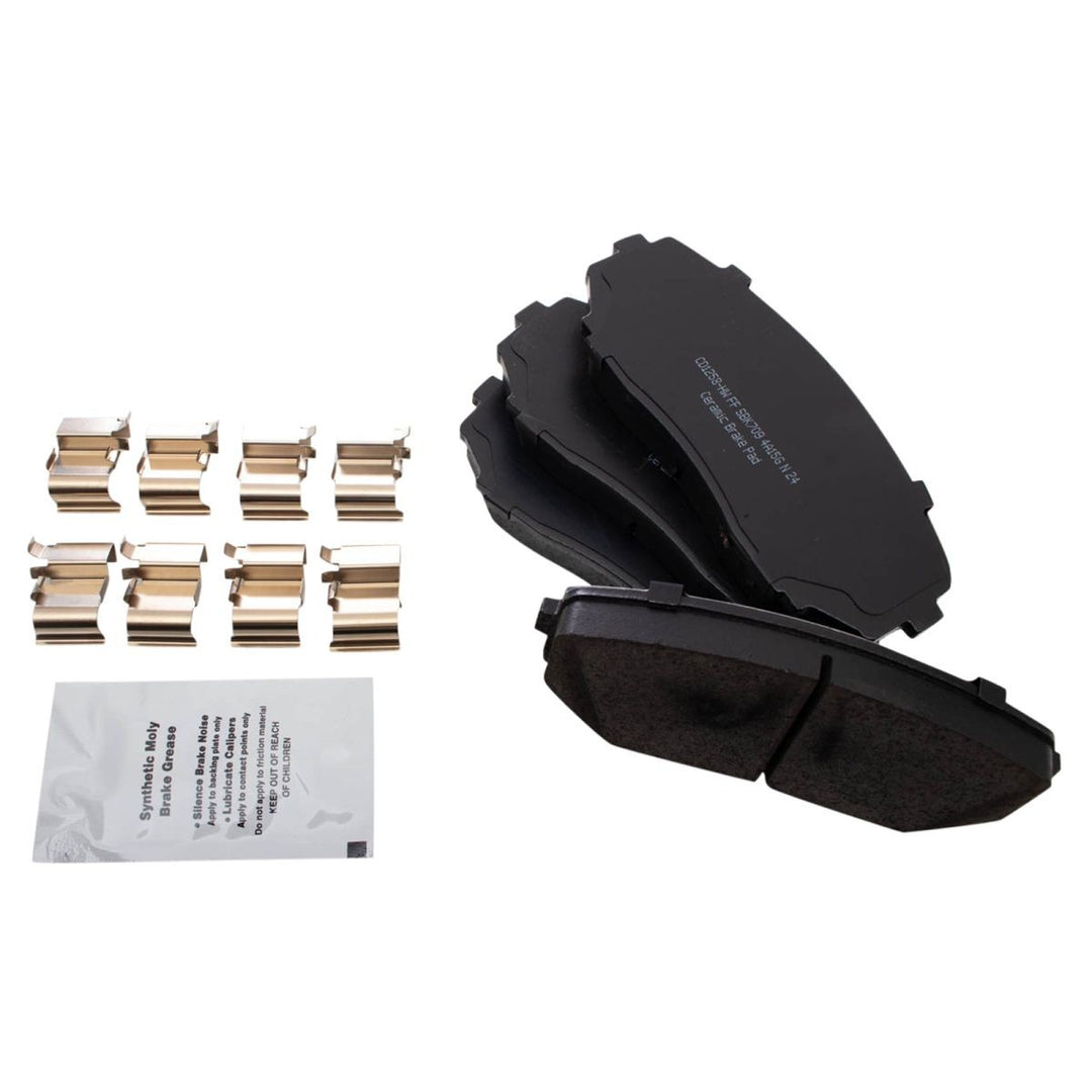 Front Ceramic Brake Pad and Rotor Kit for 2015 Ford Edge FWD