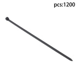 Black Nylon Cable Ties 8 Inch 1200 Pack 65 lb