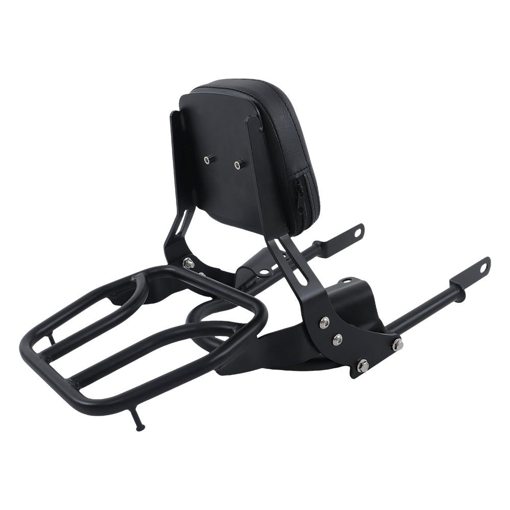 Passenger Backrest Sissy Bar with Luggage Rack for 2016-2024 Triumph Bonneville T100 T120