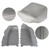 Gray Center Console Lid and Door Armrest Cover Set for 2009-2015 Honda Pilot