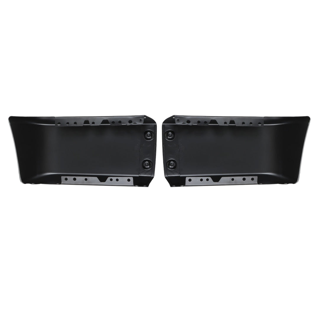 Black Steel Split Front Bumper Face Bar for 2015-2017 Ford F-150 FO1002423
