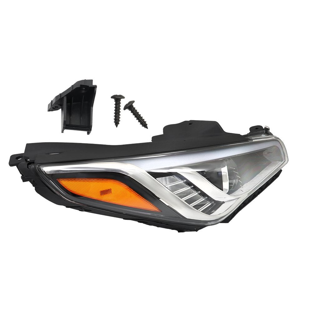 Right Passenger Side Halogen Headlight for 2015-2017 Hyundai Sonata HY2503183