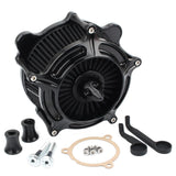Black Air Cleaner Intake Kit for 2008-2017 Harley-Davidson Touring Road King / Street Glide / Electra Glide