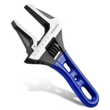 WORKPRO 6 Inch Stubby Wide-Jaw Adjustable Wrench 1.5 Inch Opening 072076