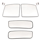 Mirror Glass for 12-19 Nissan NV1500 NV2500HD NV3500HD Upper & Lower Set with Bases 4339-0058C4 - product image