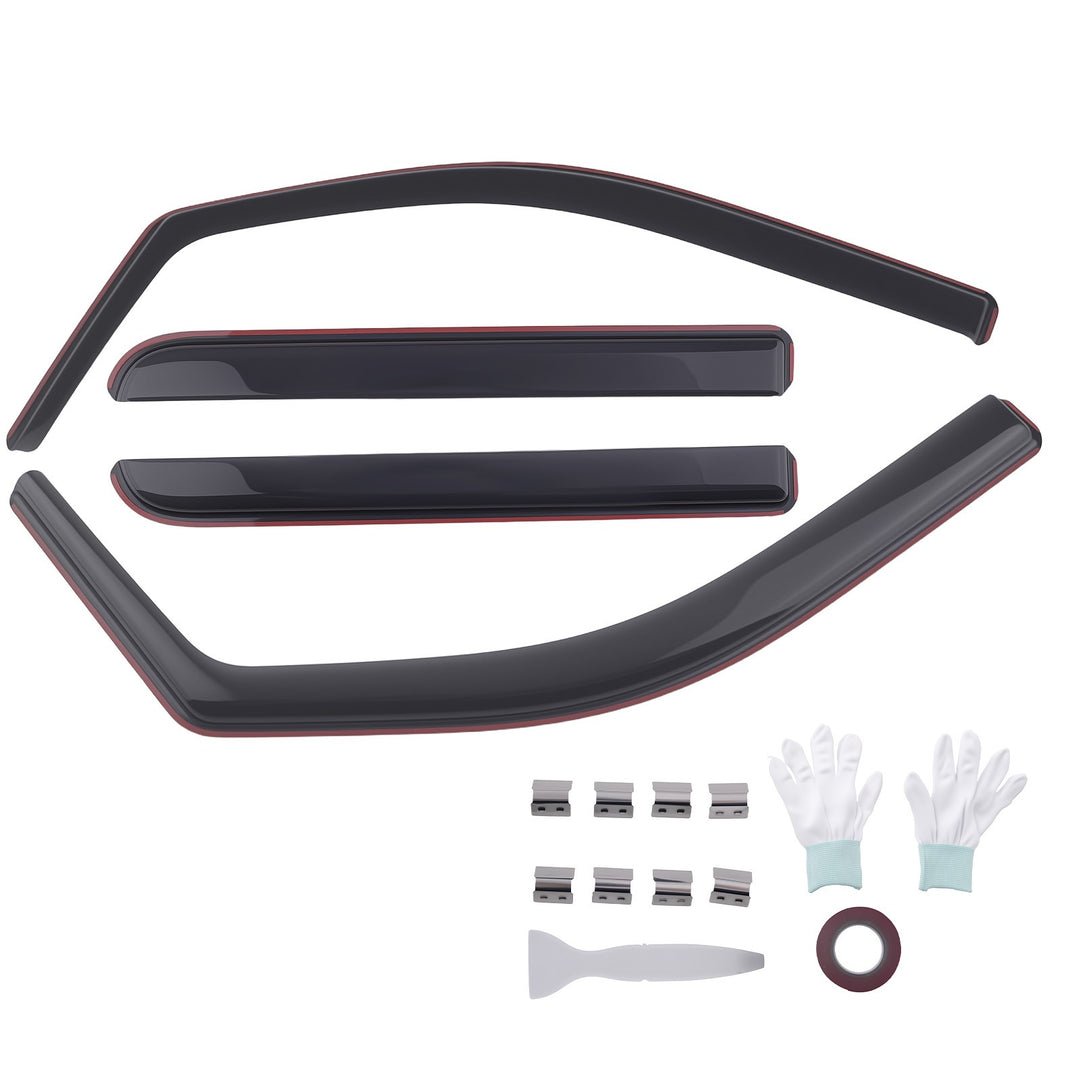 Window Visors for 2009-2014 Ford F-150 SuperCrew, Set of 4