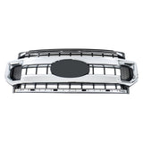 Chrome Front Upper Grille for 2020-2022 Ford F-250 F-350 Super Duty XL XLT