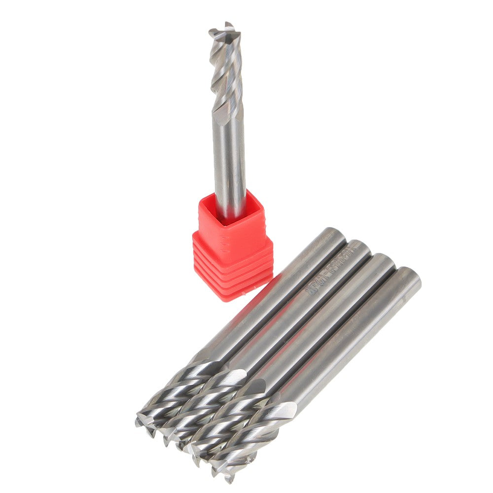 1/4 Inch 4 Flute Ball Nose Carbide End Mill 5 Pack 3/4 Inch LOC 2-1/2 Inch OAL