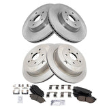 Front & Rear Ceramic Brake Pad & Rotor Kit for 2006-2014 Subaru Tribeca