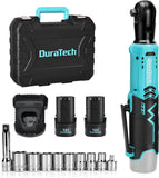 DURATECH 12V Cordless Electric Ratchet Wrench 3/8 Inch 48 ft-lb
