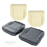 Front Bottom Seat Covers with Foam Cushions for 2007-2012 Jeep Wrangler Black