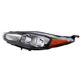 Black Headlight Pair for 2014-2019 Ford Fiesta S SE ST D2BZ-13008-K