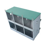 6 Compartment Metal Chicken Nesting Box Wall Mount for Hens