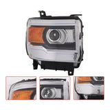 Passenger Headlight with Bulbs for 2014-2019 GMC Sierra 1500 2500HD 3500HD GM2503394 – product image 2