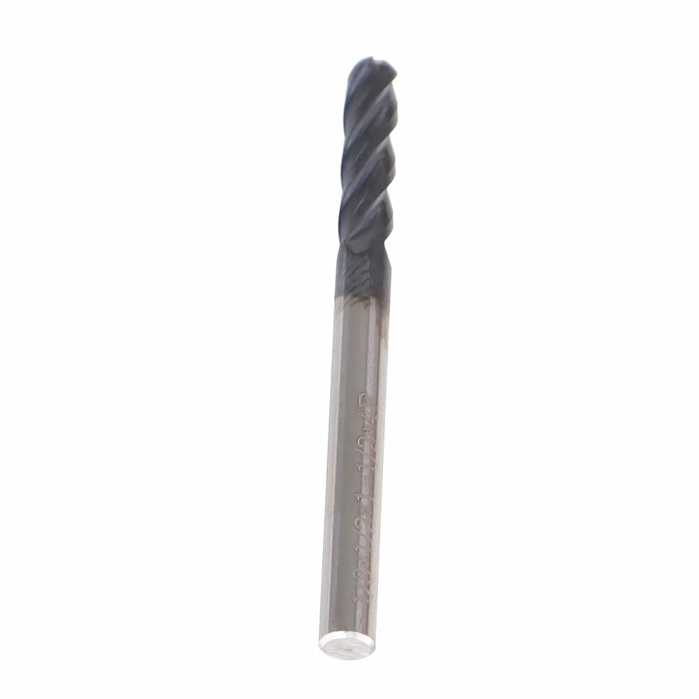 1/8 Inch 4 Flute Ball Nose Carbide End Mill 5 Pack 1-1/2 Inch OAL