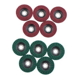 4-1/2 Inch Surface Conditioning Flap Discs 120 and 240 Grit 10 Pack for Angle Grinders