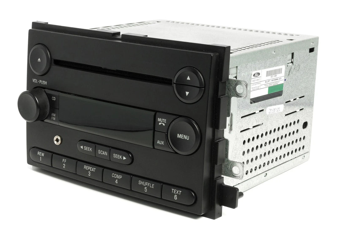 05-06 Ford F150 AM/FM Radio Single-Disc CD Player with Aux Input 6L3T-18C869-AD - product image 4
