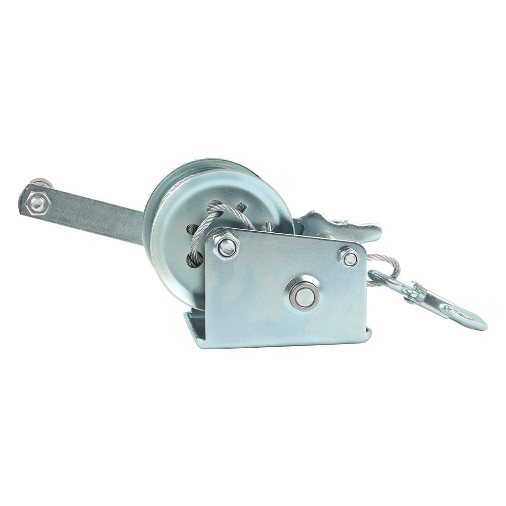 Hand Crank Winch 600 lb with Steel Cable
