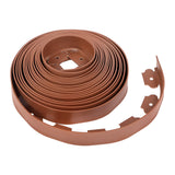 No-Dig Lawn Edging Kit 40 Ft with 40 Spikes Brown