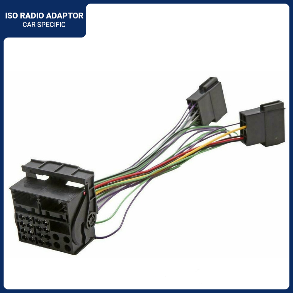 ISO Wiring Harness for Volkswagen VW RCD RNS MFD Retro Fit Adaptor Qua ...