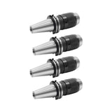 4-Piece CAT40 Keyless Drill Chuck Tool Holder Set 5/8 in