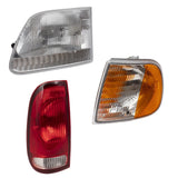 Fits 97-03 F-150 Headlights Tail Lights Park/Signal Lights 97-99 F-250 LD 3221-0022C6 - product image