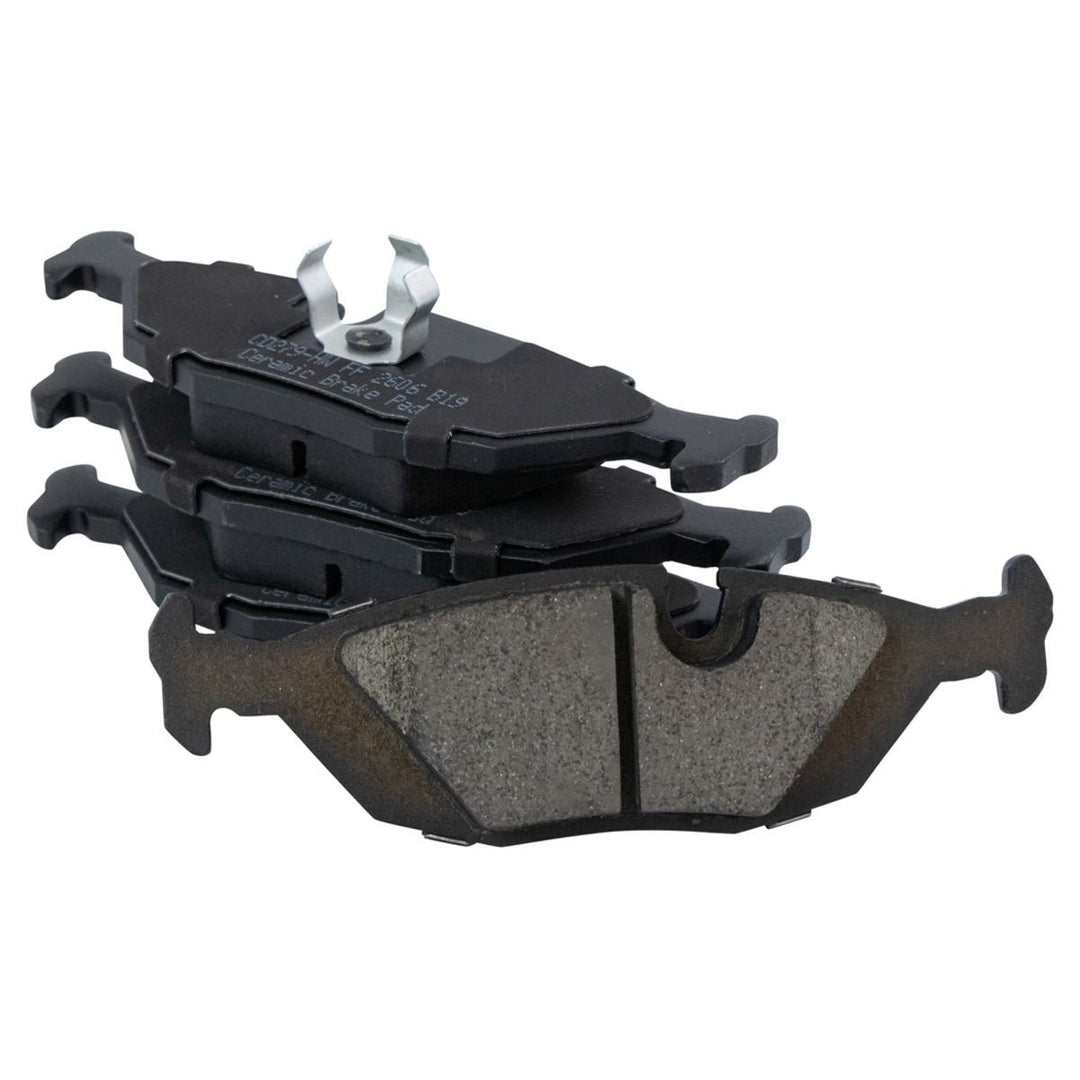 Front and Rear Ceramic Brake Pad Set for 1984-1993 BMW 318i, 318is, 325e, 325i, 325is and 325iX