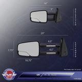 Manual Tow Mirror For 1999-2006 Silverado 1500 Extendable Spotter Glass Left 1334-5023L - product image