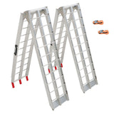 7.5 Ft Aluminum Folding Loading Ramps 2 Pack for UTV ATV Motorcycle Lawn Mower