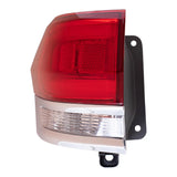 Tail Light for 2014-2021 Grand Cherokee Chrome Body Mount without Platinum Insert 2222-3565L - product image