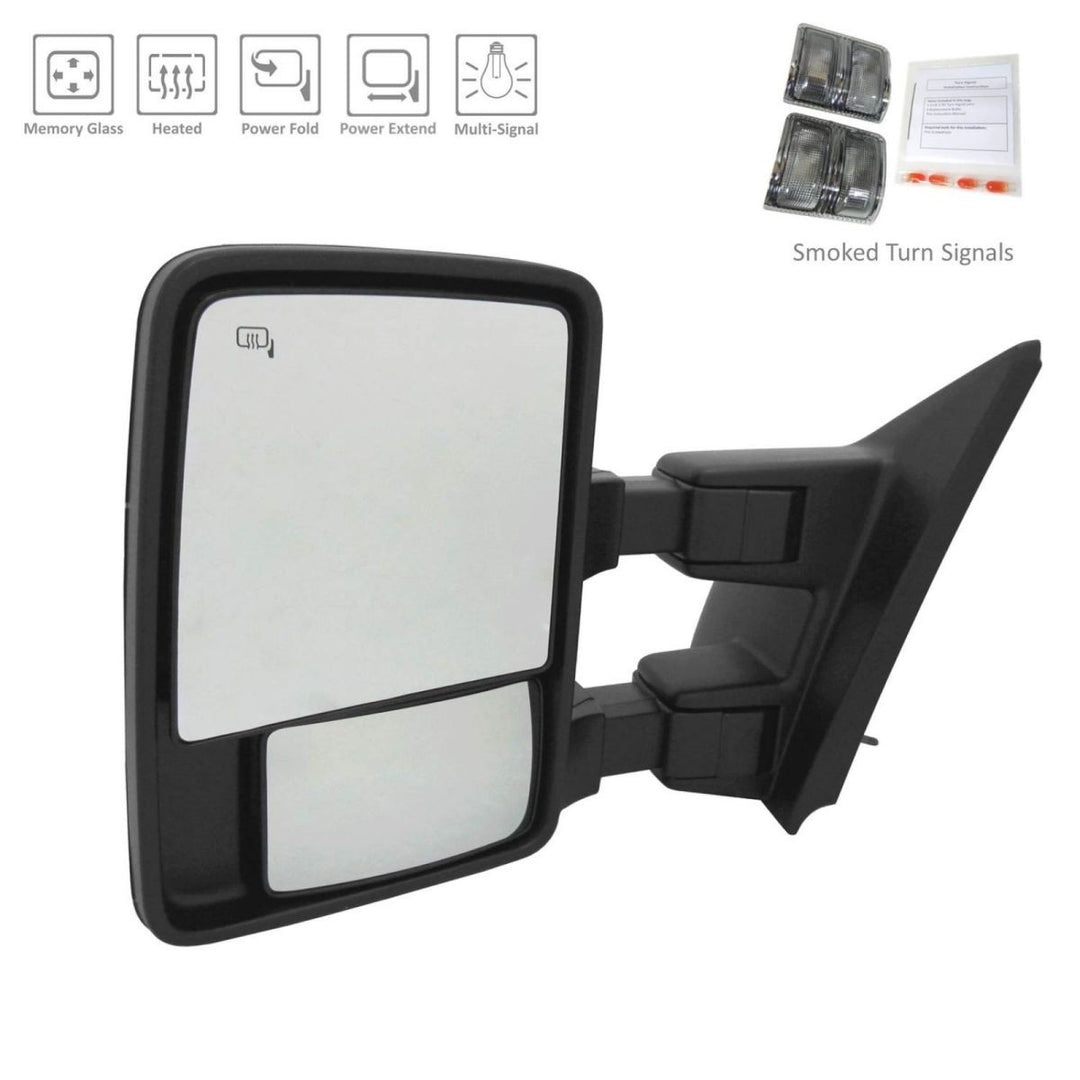 Power Folding Towing Mirror Pair for 2013-2014 Ford F-150